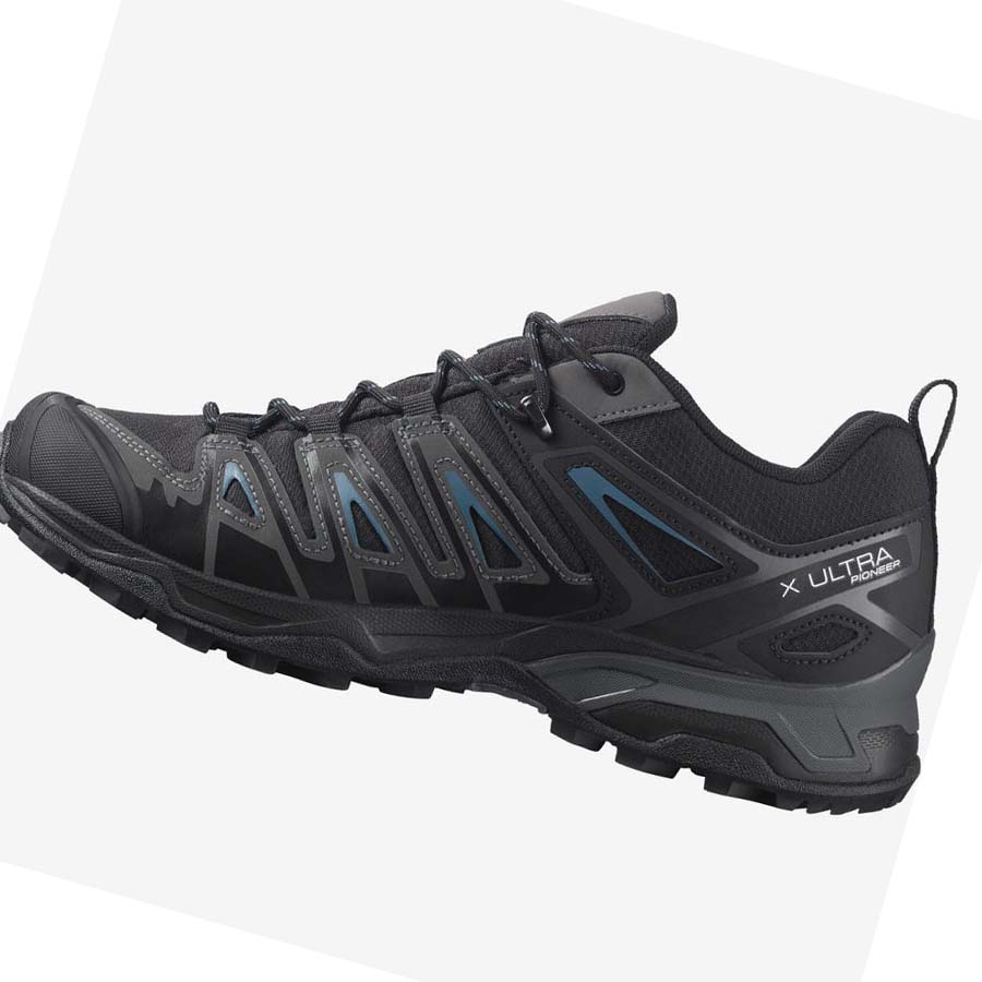 Salomon X ULTRA PIONEER CLIMASALOMON™ WATERPROOF Túracipő Férfi Fekete | HU 2069SGL